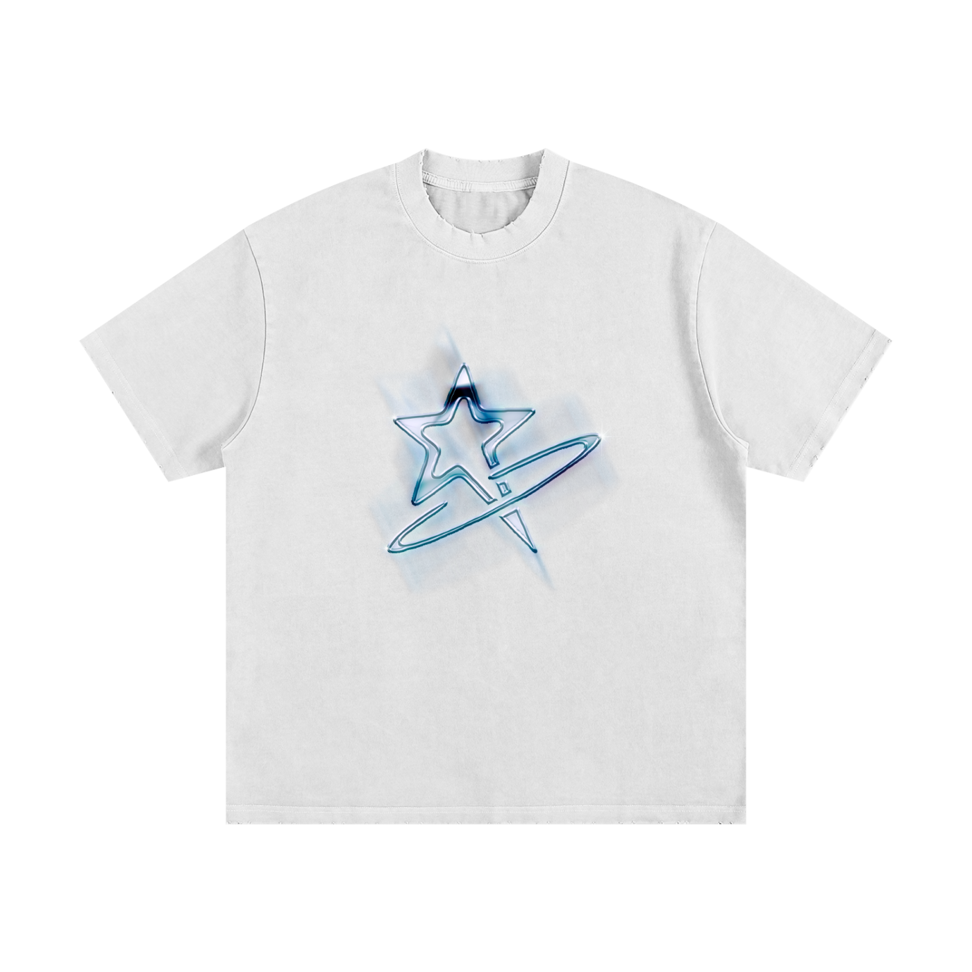 Heavyweight Vintage Washed Frayed T-Shirt