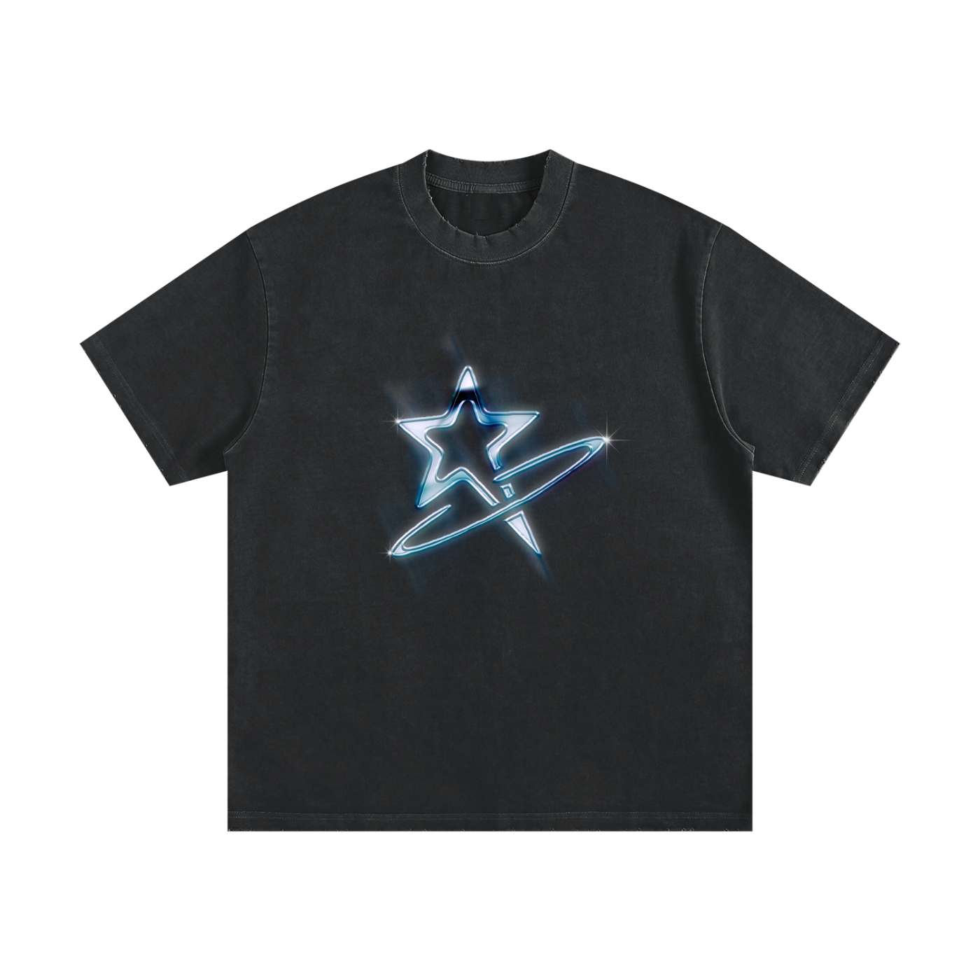 Heavyweight Vintage Washed Frayed T-Shirt