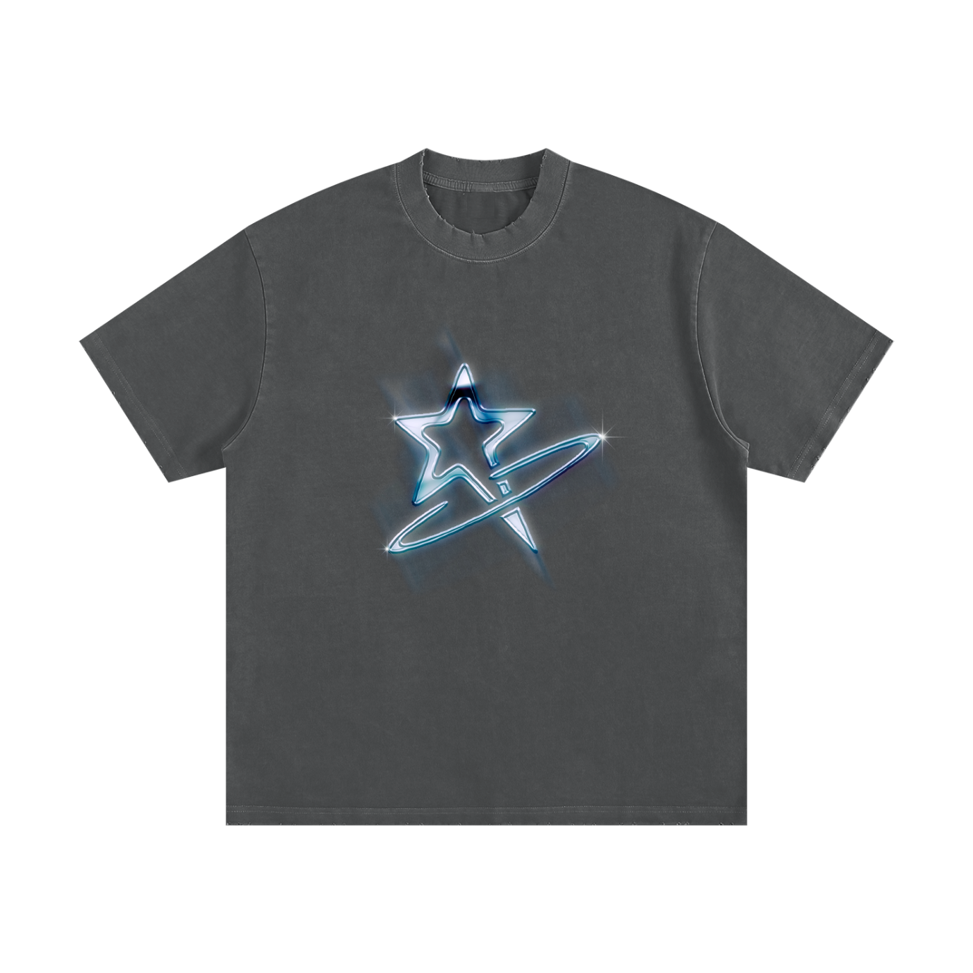 Heavyweight Vintage Washed Frayed T-Shirt