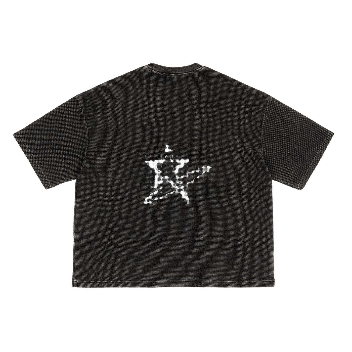 Textured Waffle Washed Boxy T-Shirt